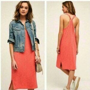 Anthropologie | Saturday Sunday coral tank dress